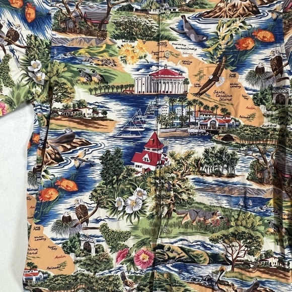 Reyn Spooner Large Classic Short Sleeve Button Front Hawaii Shirt Tiki Bowling - Picture 7 of 11